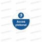 semn acces pietonal