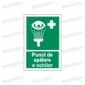 semn punct de spalare a ochilor