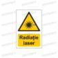 semn radiatie laser