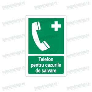 semn telefon pentru cazurile de salvare